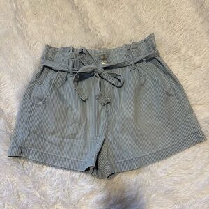 American Eagle Striped Paper Bag Shorts Size 8